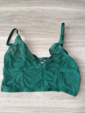 Mesh Bralette in Emerald Green